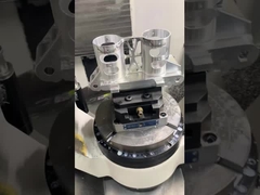 ブルーアルミニウムバイスジョー マニュアルCNC旋盤治具 軽切削用