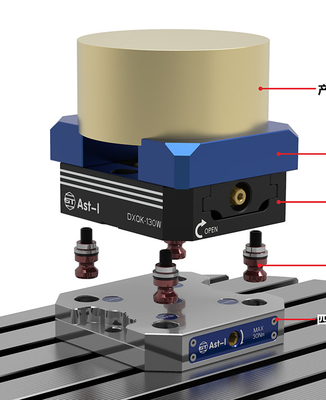 JAW002 ドラム CNC プル スタッド アルミニウム クランプ サークル パーツに調整可能