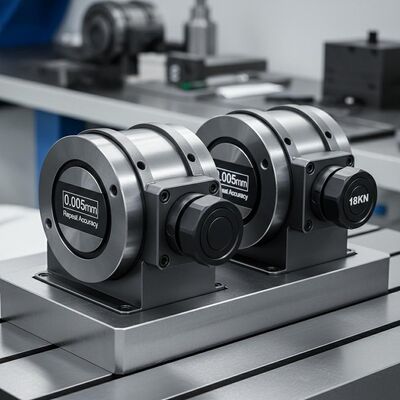 18KNのロック力と0.005mmの重複精度を持つ硬化鋼軸固定装置