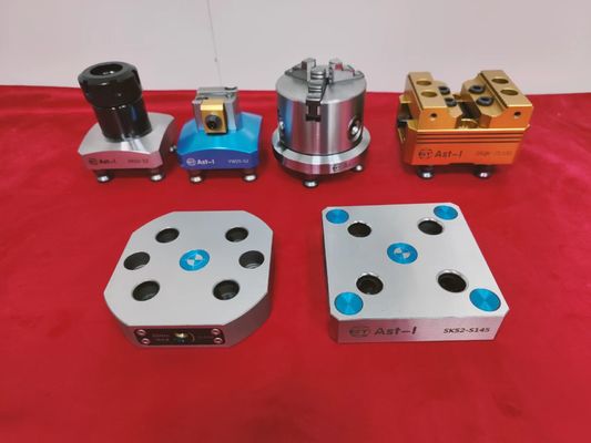 手動 3 / 5 軸フライス万力アルミニウムジョー 75Nm 最大トルク